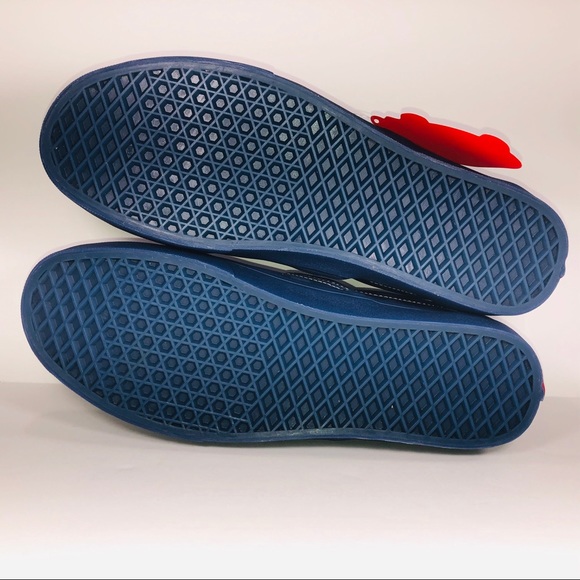 Vans Translucent Rubber Blue Checkerboard Sneakers - Picture 8 of 9